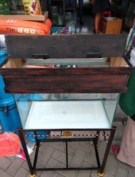 Promo AQUARIUM KACA UKURAN 60x30x35cm SET RAK DAN TUTUP Berkualitas
