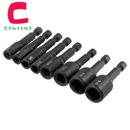 [LA19REA]8pcs Tap Die Socket Adapter 1/4inch Hex Shank Machine Metric Plug Threading Tool for M5 M6 