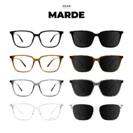KEAN MARDE - CLIP-ON SQUARE EYEGLASSES FRAME Eyeglasses Spectacles Frame