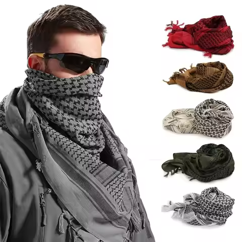 2024 New Keffiyeh Tacticals Desert Scarf Wrap Shemagh Head Neck Arab Scarf Unisex Arab Shemagh Keffi