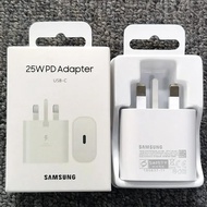 Original Samsung 25W 3.0 Fast Charging Power Adapter UK Plug Wall Charger with 3A USB C To Type C Ca