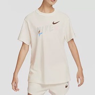 NIKE AS W NSW ESSNT TEE BF 女短袖上衣-米白-FJ7714133 L 白色