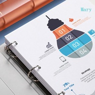 Mary A4 Binder Folder 4-ring 2-ring A4 File Binder Expanding File Office Document Organizer 220 Shee
