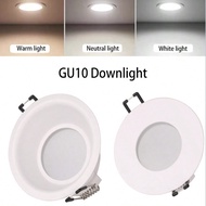 1pc Recessed Iron Tube Light, GU10 Downlight, LED Ceiling Light, IP65 Waterproof, GU10 Base, Replace