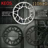 KEOS 110BCD Hollowtech Road Bike Specific Chainring Compatible with Shimano UT/DA Fits R7100/R8100/R