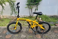 จักรยานพับได้ญี่ปุ่น - ล้อ 20 นิ้ว - เกียร์ 6 สปีด - Hummer - สีเหลือง [จักรยานมือสอง]