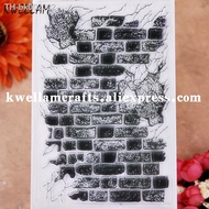❇⊙✻ Brick Wall Background Scrapbook photo cards rubber stamp clear stamp transparent stamp KW9112844