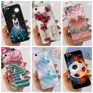 For Vivo Y71 Y71A Y71i  1801 1724 Case 2024 heart Butterfly Pretty girl Pattern Soft Silicone Case VivoY71 Y 71 Bumber Shells