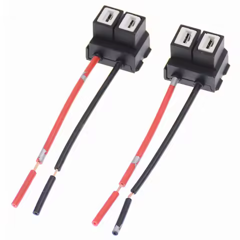 Ceramic H7 Lamp Socket Elbow H7 Bulb Socket Pure Copper Wire Ceramic Car Headlight Socket Bulb Socke