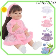 GERTRUD Doll Clothes, 22inch/55cm Multicolor Doll Pleuche Dress Set, Cosplay Gift Hairy Doll Dress H