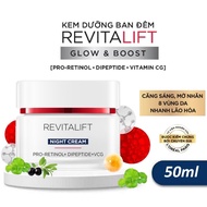 L'oreal Paris Revitalift Glow & Boost Night Cream Helps Firm, Bright and Youthful Skin