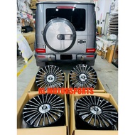 Mercedes benz W464 Brabus rocket G900 AMG G63 CF body kit bumper scoop tire spoiler lip fender grill