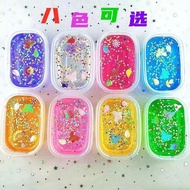Popular [Wholesale Price]Internet Celebrity Crystal Mud Bubble Glue Two-tone Transparent Slime Color