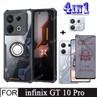 Infinix GT 10 Pro เคสกันกระแทกสำหรับ Infinix Note 30 VIP 5G 12 G96 11S 10 Pro 30i ร้อน30 20S 20i 12 12i 11 10 Play 10S 10i Smart 7 5 Pro 4 In 1 Anti-แผ่นหน้าป้องกันความเป็นส่วนตัวสายลับ