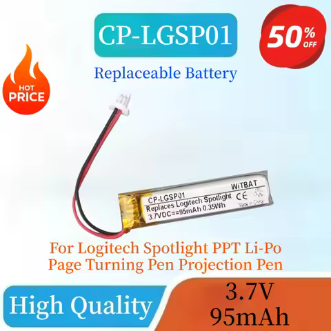 Brand New CP-LGSP01 3.7V 95mAh Replacement Battery for Logitech Spotlight PPT Li-Po Page Turning Pen
