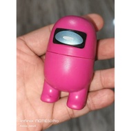 ANIMATED ACTION FIGURE AMONG US PINK AMONGUS CARTOON