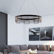 Nordic Postmodern Living Room Chandelier Designer Creative Study Dining Room Bedroom Lamps Round Glass Room Decorative Lamps