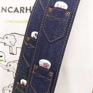 Vorson Folk Guitar Strap Guitar Strap Bass Strap Jeans Blue A7 Series