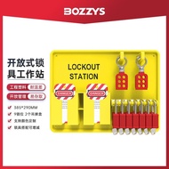 Workstation Safety Hanging Board BOZZYS Listing B301Open9Lockout Locks Industrial Locks Management L
