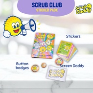 [Scrub Daddy MY] Scrub Club Sticker Pack with Screen Daddy inside