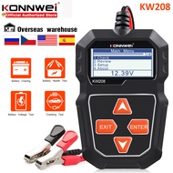 KONNWEI KW208 Car Battery Tester 12V Battery System yzer Cars Lead Acid Wet Battery Tester Charging Cricut Load Battery Tool