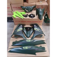 Yamaha LC V6  Sniper135 Sniper Matte Green Cyan Violet Cover set LCV4 Body Set