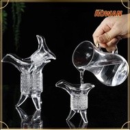 ROWANSG Crystal Glass Cup, Retro Ancient Chinese Emperor Cup, Tripod Base Chinese Wine Cocktail Cups