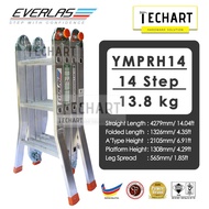 Everlas YMPRH14 High Stability 14 Steps Multipurpose Foldable Ladder Tangga Lipatan