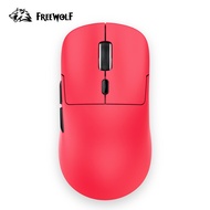FREEWOLF A6 Pro Gaming Mouse ไร้สาย 1K HzPAW3311 เมาส์มืออาชีพน้ําหนักเบา การเชื่อมต่อ Tri-Mode Blue