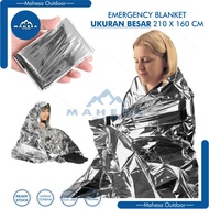 [BIG SIZE] EMERGENCY BLANKET FOIL 210X160 EMERGENCY ALUMINIUM FOIL BLANKET EMERGENCY BLANKET DARURA 
