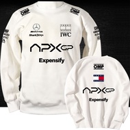 Men's round neck sweatshirt F1 racing car movie racer APXGP racing suit car enthusiast long sleeved 