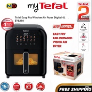 [FREE SHIPPING] Tefal 6L Easy Fry Far Infrared Vision Digital Air Fryer Window AirFryer (EY8218) Pen