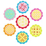 Sunflower Threading Toys Manual DIY Weave Cloth Montessori Materials Toys Baby Early Learning Kinder