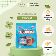 Mrbeast Frestables Mix Chocolate Candy 3 flavors Milk Chocolate, Milk Crunch, Creamy Peanut Butter C