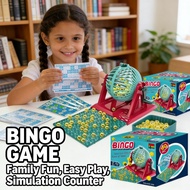 Cage Ball Card Counter Bingo Game Home Lottery Set Simulation Game Toy Set Bingo Lotto Toy