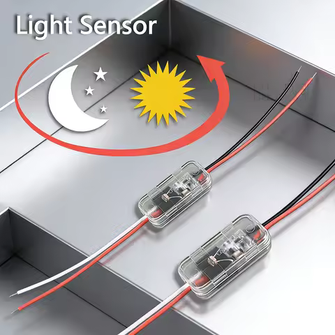Daylight Sensor Switch 5V 12V 24V 5A Smart Light Switch for LED Strip Automatic Light Control Switch