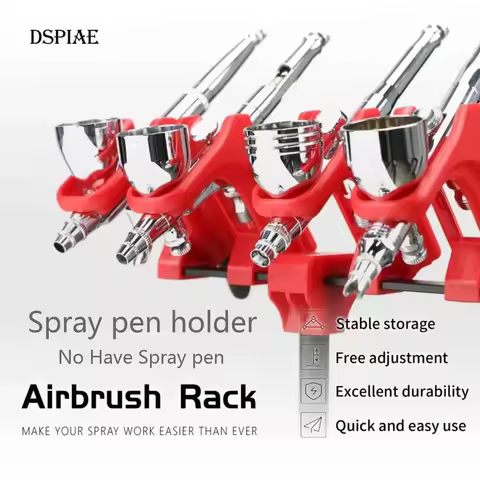 DSPIAE PT-AR Aluminum Alloy Airbrush Rack Holder Military Scale Model Coloring Hobby Modeling Painti
