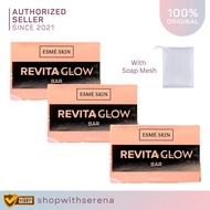 3PCS ESME Skin Revita Glow Bar Soap 135G Face Body Skin Lightening and Brightening Gentle Bar Soap