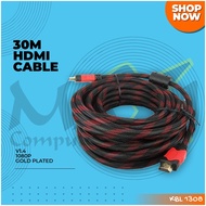 HDMI CABLE 30M FIBER MESH HDMI TO HDMI 30 m 1080P V1.4 3D HQ