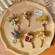 Forest Style Fresh Korean Eternal Flower Dried Flower Corsage Bride Groom Wedding Party Dress Gradua