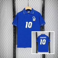 Jersey/Shirt |   Retro-1994 Italy Home Blue Print Short Sleeves