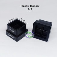 Kaki Kursi Meja Rak Besi Hollow Holo Kotak 3x3 T24 Bahan Plastik