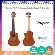 Tayste Cutaway 30 inch Sapele Wood Guitarlele Travel Guitar Gitar Kecil