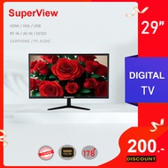 ดิจิตอลทีวี SuperView LED TV ทีวี29นิ้ว tv Full HD ทีวีดิจิตอล ทีวีจอแบน โทรทัศน์