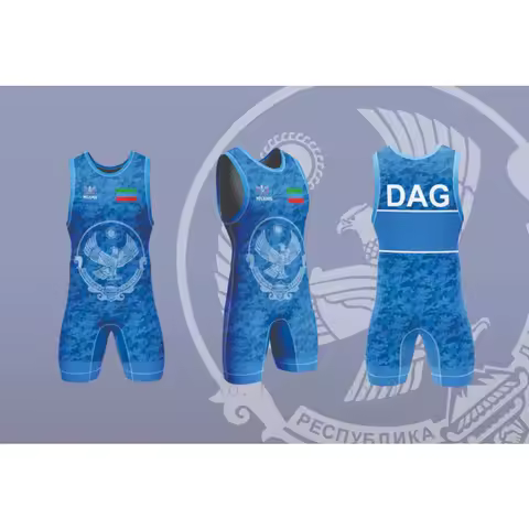 MELKHOSU Dagestan Singlet Team Singlet professional-grade competition suit Wrestlers tournaments Bod