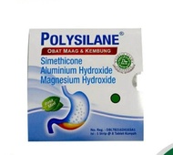 Polysilane Tablet Kunyah // Perut kembung // Maag // Lambung