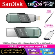 Sandisk iXpand Flip USB 3.1 Thumb Drive Flash Drive 100MB/s 64GB 128GB 256GB IX90 12BUY.SG OS