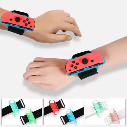 1 Pair Adjustable Elastic Wrist Band Strap For Nintendo Switch Joy Con Controller Just Dance Game Ar