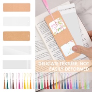 DIY Paper Book Marks Kit Blank Bookmarks with Clear Bookmark Sleeve  SHOPCYC8837