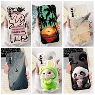 For Tecno Camon 17 17P Case CG6 CG7 CG8 Silicone Cover Popular Flower Sunset Shockproof Bumper For T